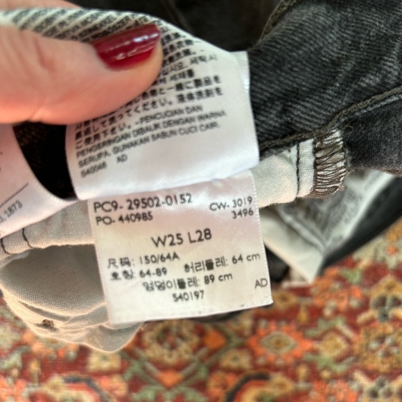 Levi’s 501 Skinny Filiforme Black Denim Jeans - Picture 4 of 11